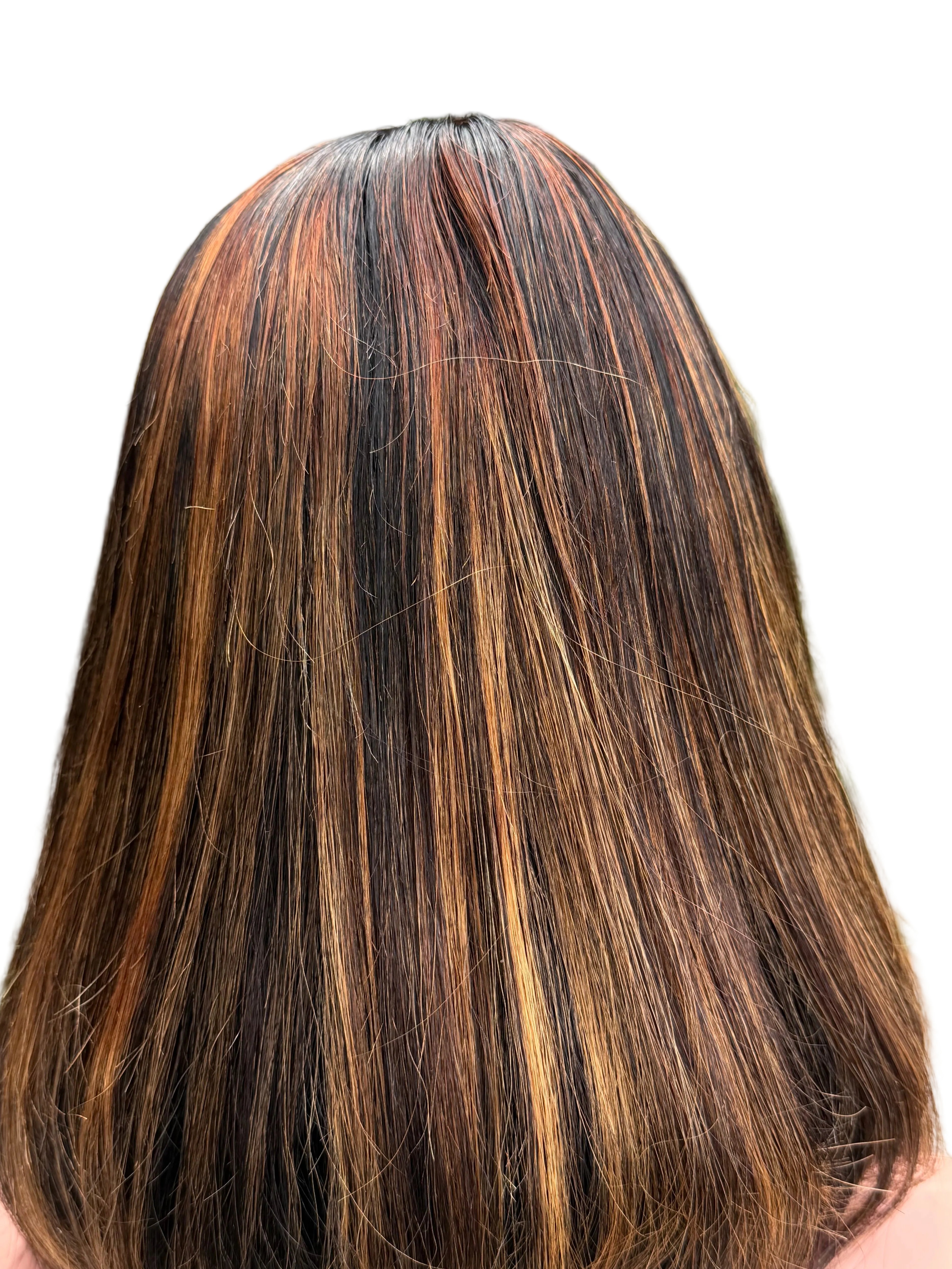 Straight highlighted bob