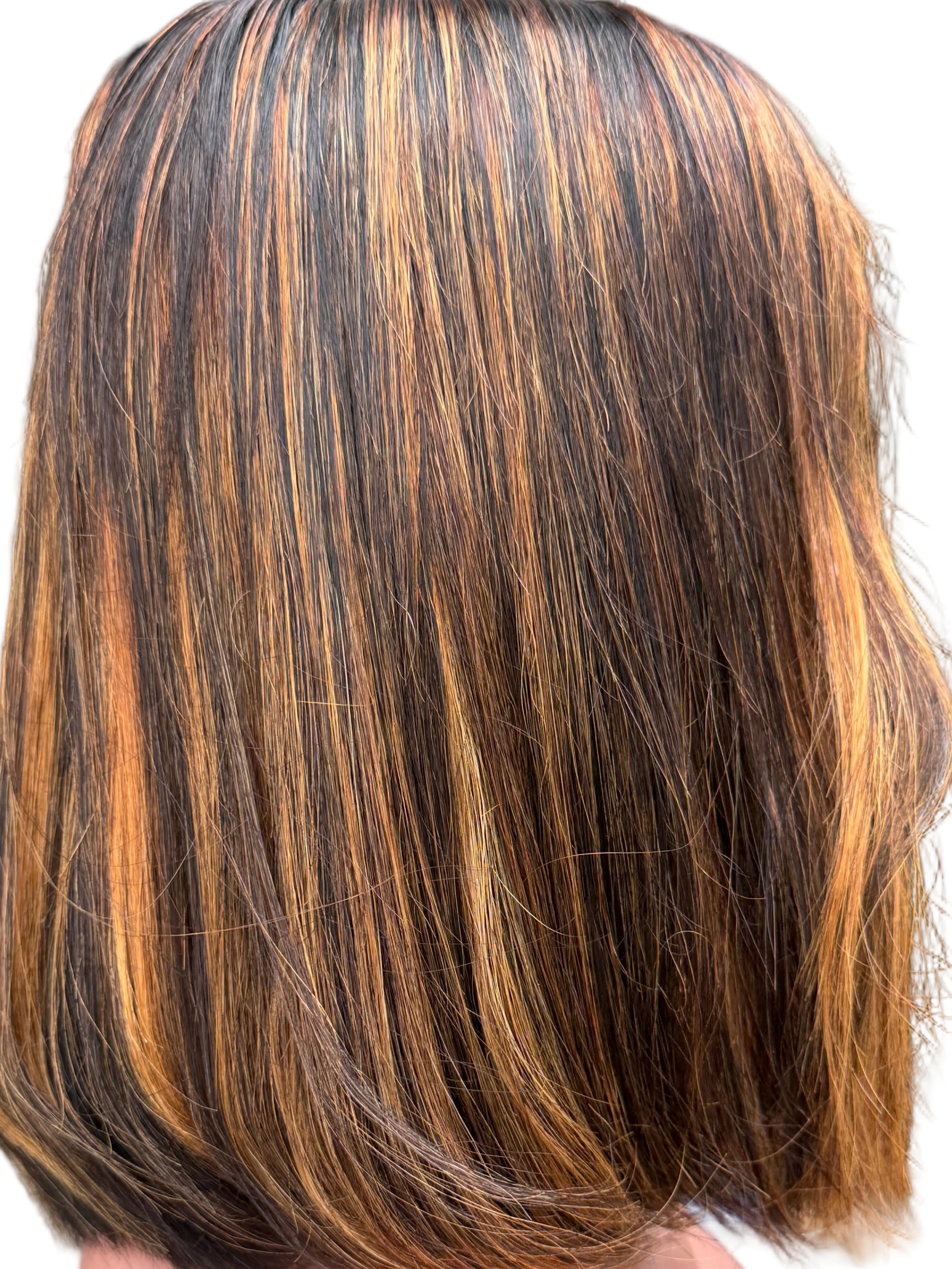 Straight highlighted bob