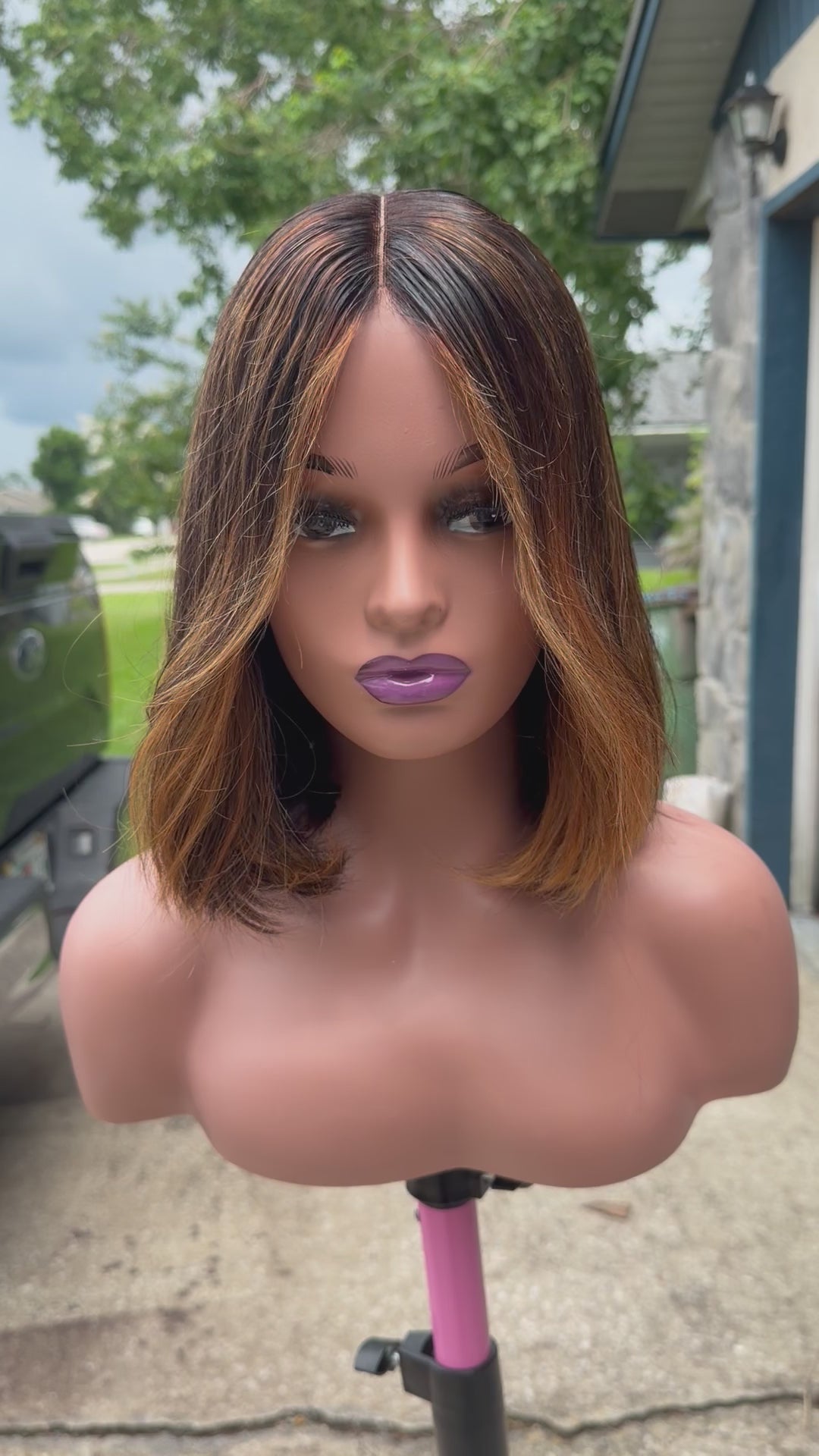 Straight highlighted bob
