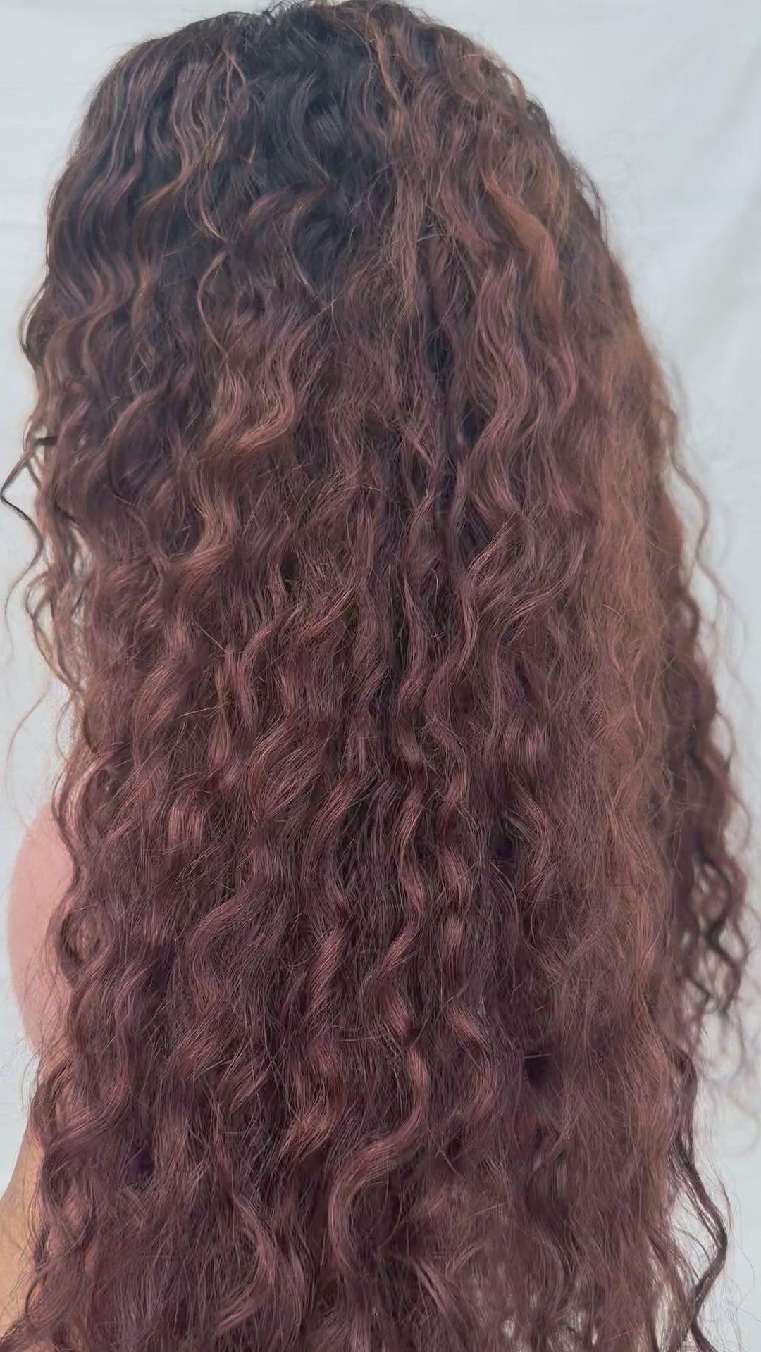 26" Highlighted Deep Wave Human Hair Lace Front Wig