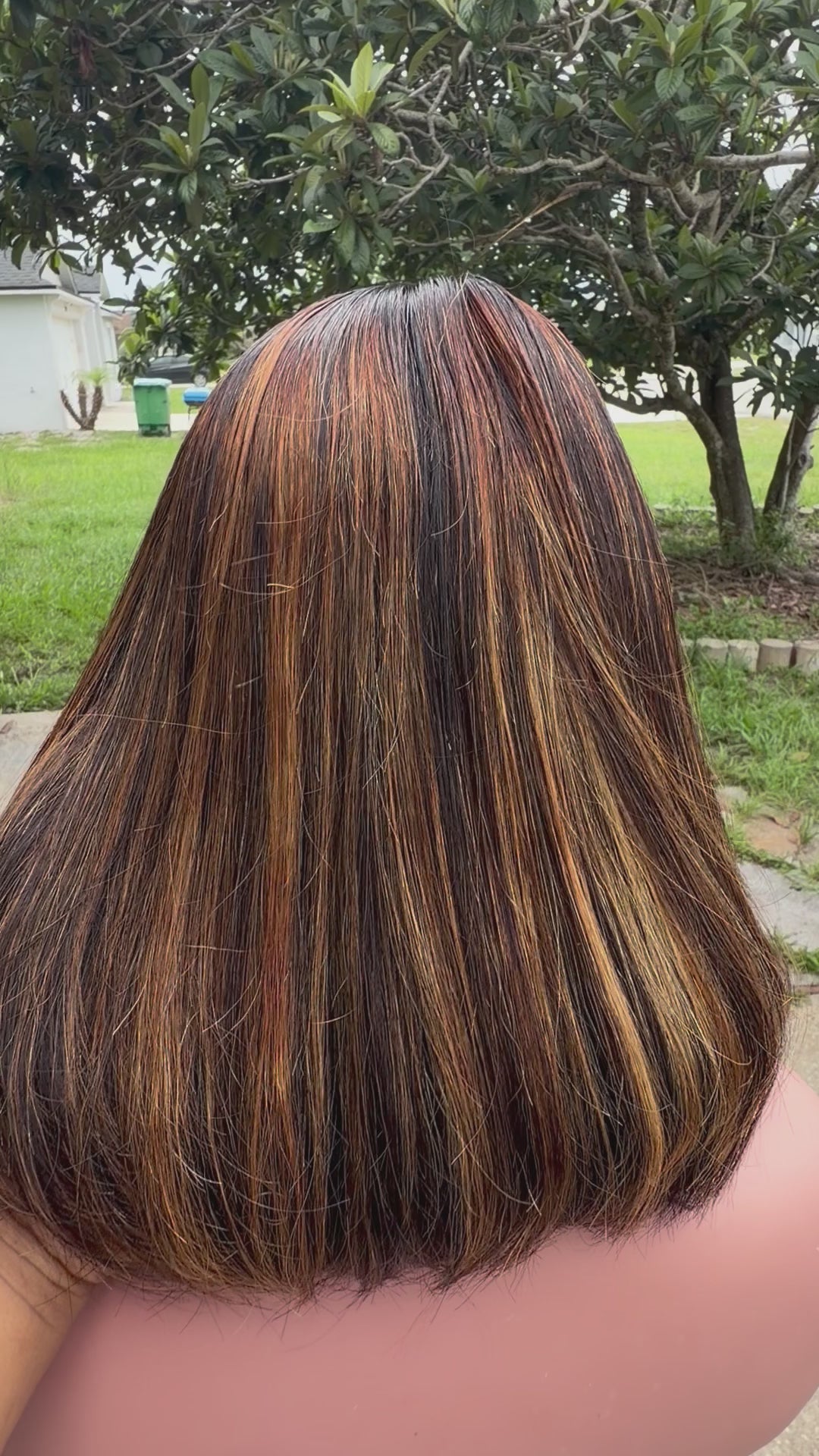 Straight highlighted bob